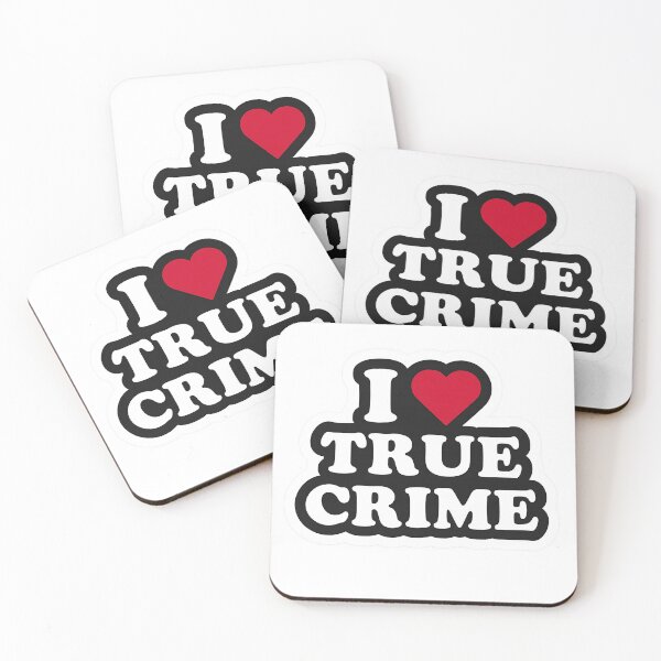 Item preview, I Love True Crime – Bold Retro Art designed and sold by Trendy Sticker & Merch Collection - Express Yourself.