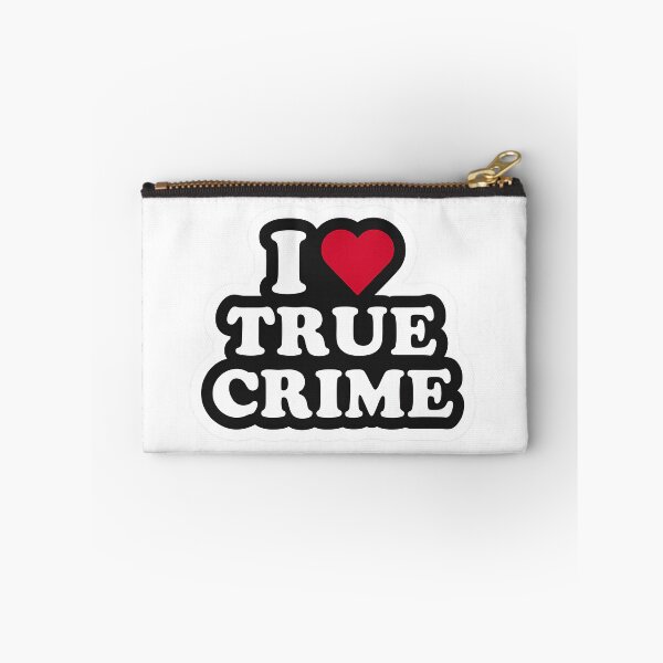 Item preview, I Love True Crime – Bold Retro Art designed and sold by Trendy Sticker & Merch Collection - Express Yourself.