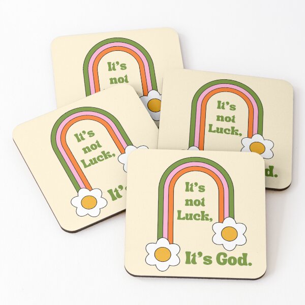 Item preview, It's not Luck, It's God - Retro Summer Vibes designed and sold by Joy Apparent.