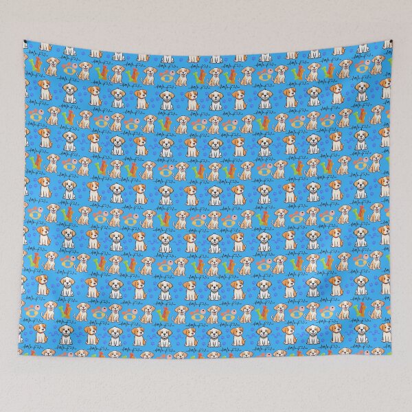 Item preview, Puppy Love Pattern designed and sold by RoyalLittleShop.