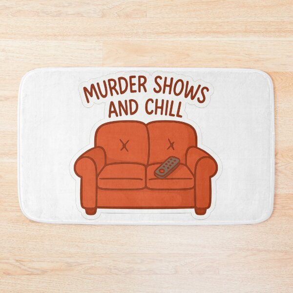 Item preview, Murder Shows and Chill – Bold Retro Art designed and sold by Trendy Sticker & Merch Collection - Express Yourself.