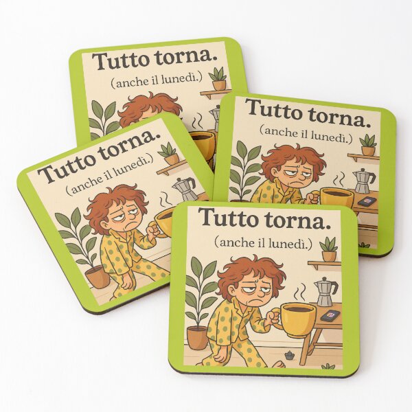 Item preview, Tutto Torna (Anche il Lunedì) – Frase Ironica Illustrata designed and sold by IroniaeCo.