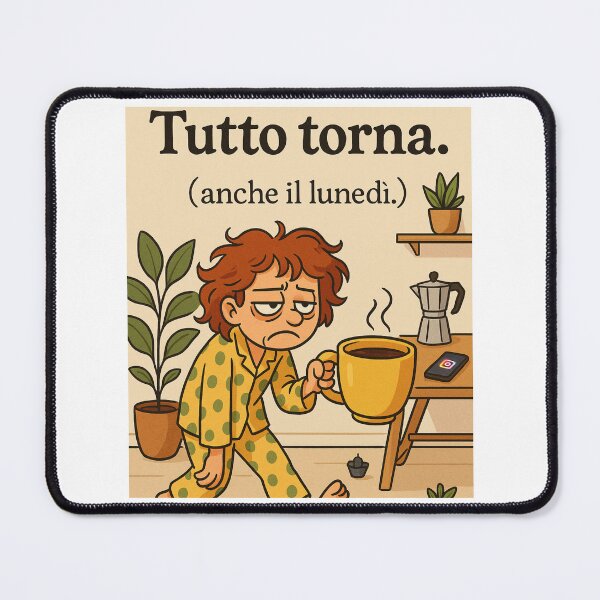 Item preview, Tutto Torna (Anche il Lunedì) – Frase Ironica Illustrata designed and sold by IroniaeCo.