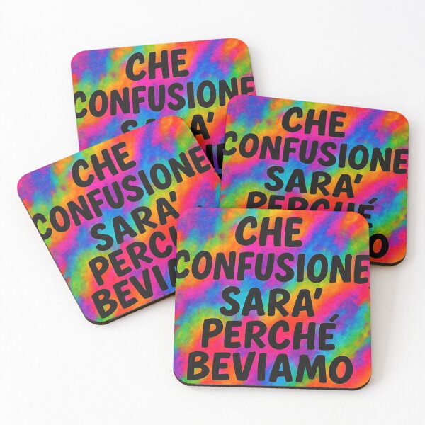 Item preview, Che confusione, sarà perché beviamo – Frase Divertente Colorata designed and sold by IroniaeCo.