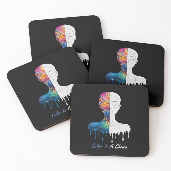 Item preview, Color Is a Choice – Duality Portrait Abstract designed and sold by FMproject.