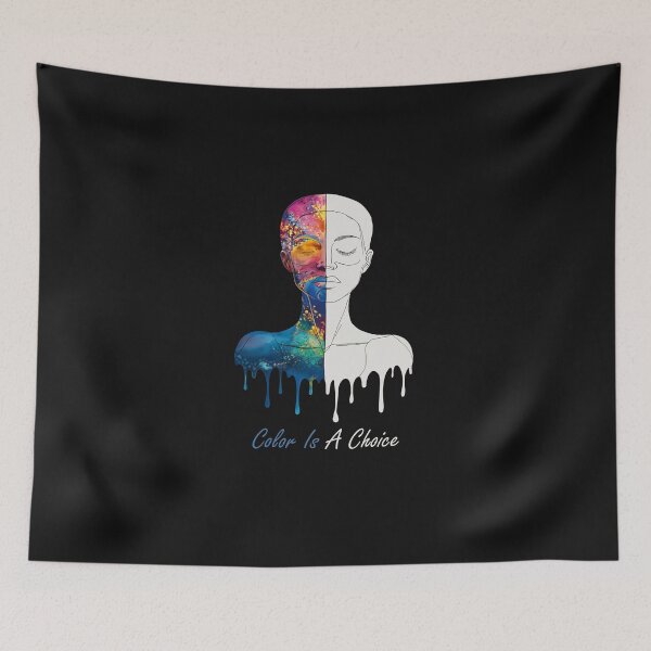 Item preview, Color Is a Choice – Duality Portrait Abstract designed and sold by FMproject.