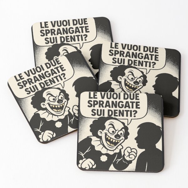 Item preview, Clown Minaccioso – Le vuoi due sprangate sui denti? designed and sold by IroniaeCo.