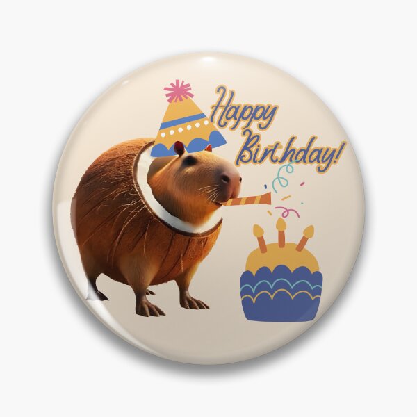 Item preview, Happy Birthday from Capibarello Cocossini designed and sold by EmeraldeaArt.