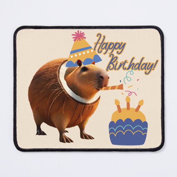 Item preview, Happy Birthday from Capibarello Cocossini designed and sold by EmeraldeaArt.