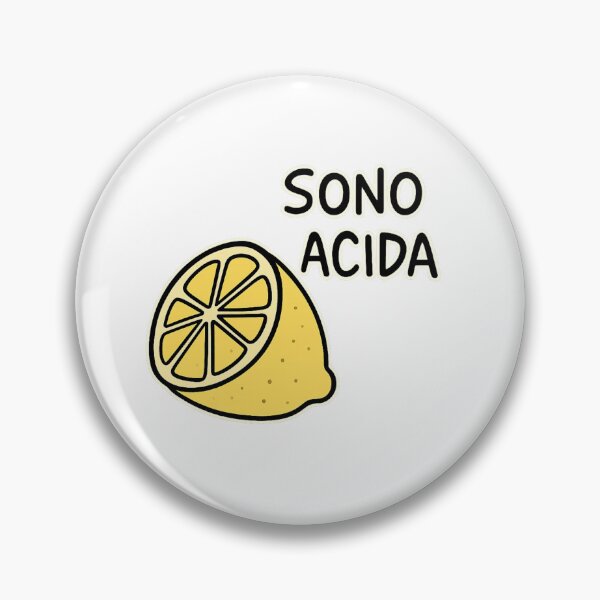 Item preview, “Sono acida” – Il limone sarcastico designed and sold by IroniaeCo.