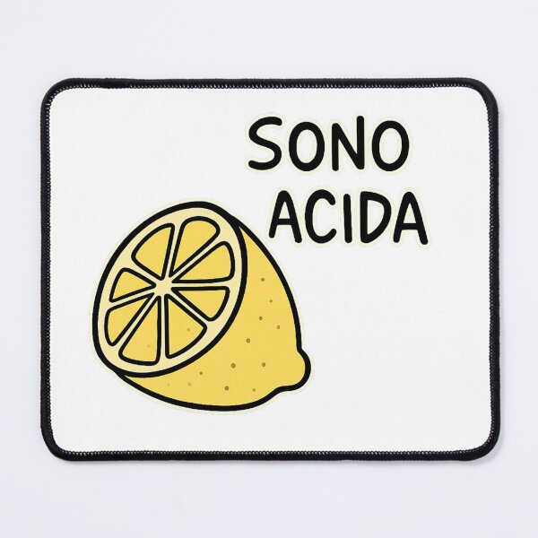 Item preview, “Sono acida” – Il limone sarcastico designed and sold by IroniaeCo.