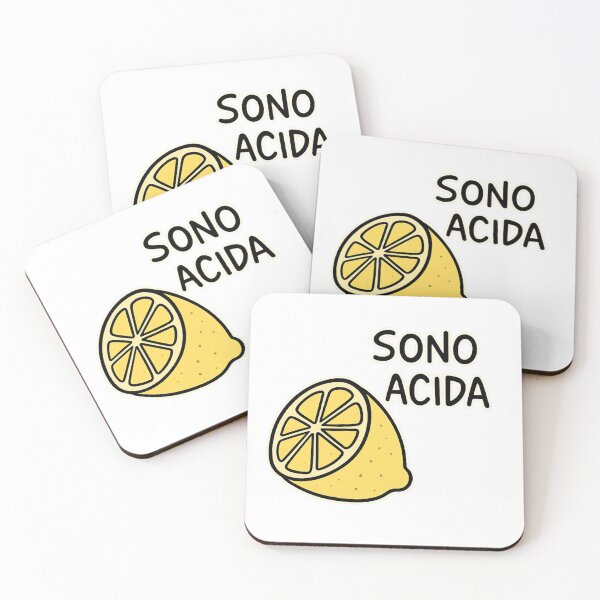 Item preview, “Sono acida” – Il limone sarcastico designed and sold by IroniaeCo.