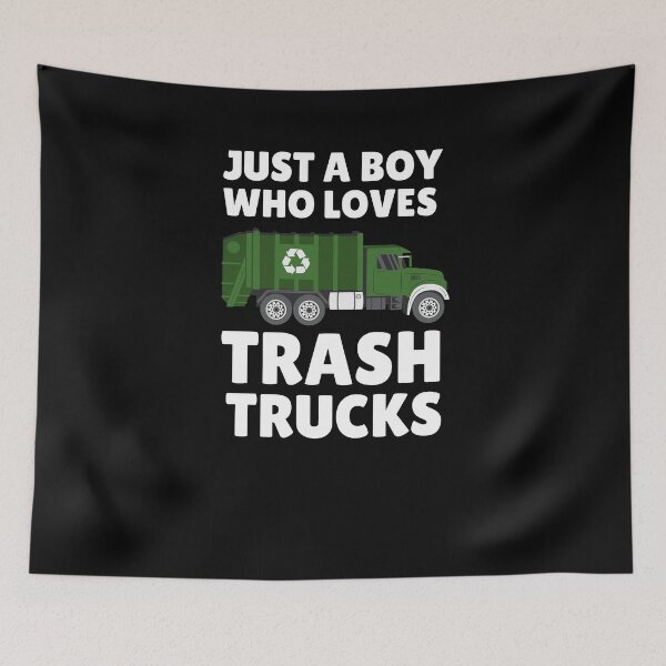 Item preview, Just a boy who loves trash trucks designed and sold by Str8like dattshirts.