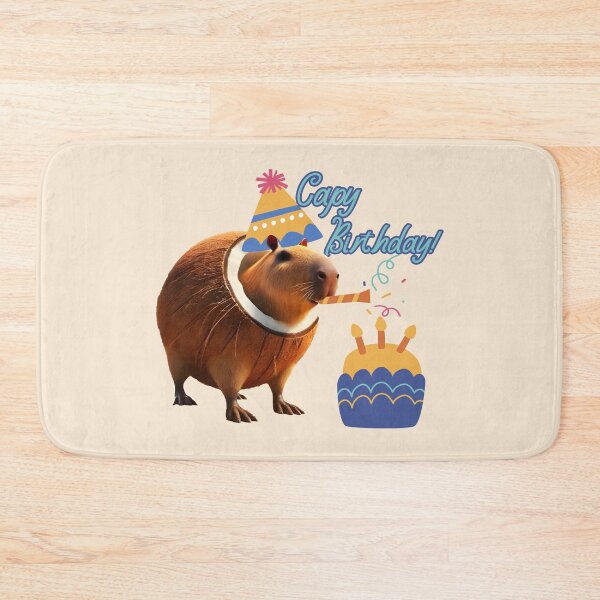 Item preview, Capy Birthday – Capibarello Cocossini Coconut Capybara Meme Design designed and sold by EmeraldeaArt.