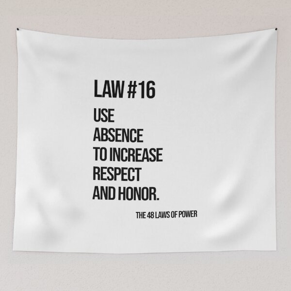 Item preview, Law 16 Poster – 48 Laws of Power designed and sold by Enea Kelo.