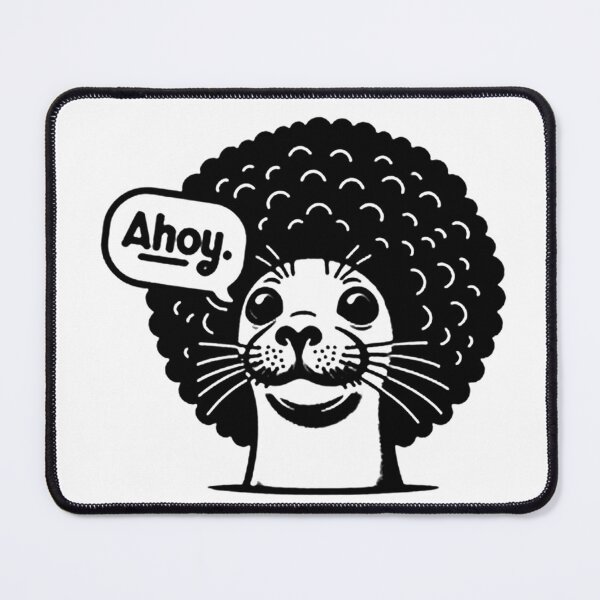 Item preview, Afro haired seal looks cool designed and sold by aimehewit.