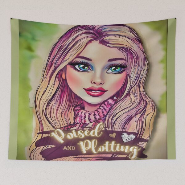 Item preview, Poised and Plotting Pop Art Portrait designed and sold by gleefulme.