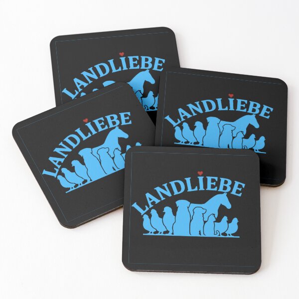 Artikelvorschau, Tiere mit dem Schriftzug "Landliebe" entworfen und verkauft von DickfischWear.