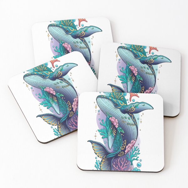 Item preview, Decorative Whale Tattoo Art designed and sold by Ojo de Lilith.