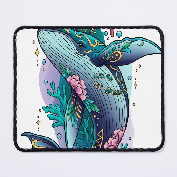 Item preview, Decorative Whale Tattoo Art designed and sold by  Ojo de Lilith.