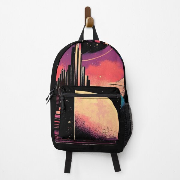 Item preview, Retro Dream Gate | Vaporwave City Portal designed and sold by MomentumbyOla.