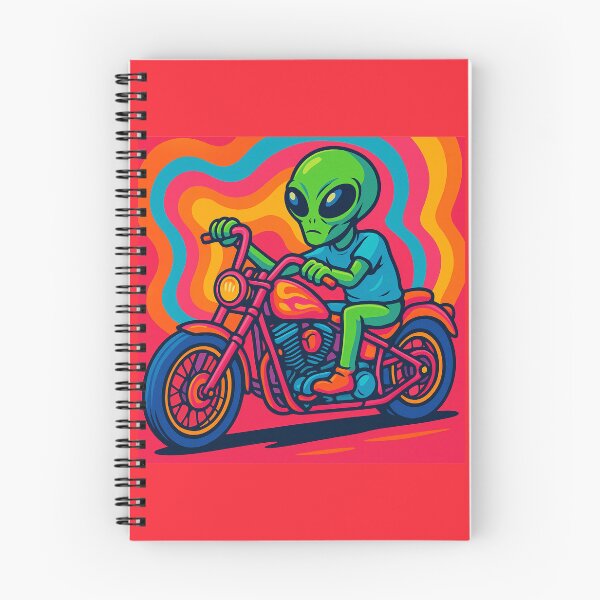 Item preview, Alien Rider – Psychedelic Space Biker on a Chopper designed and sold by GARAPROMOCIONES.