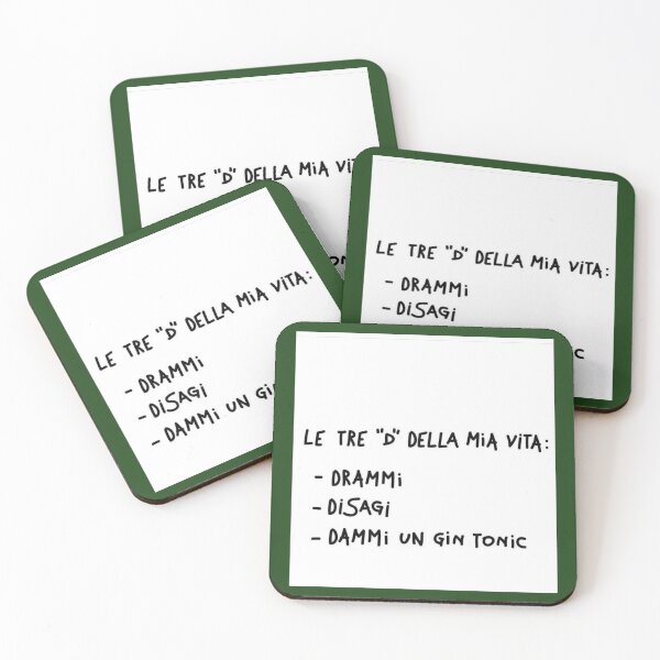 Item preview, Le tre D della mia vita – ironia e gin tonic designed and sold by IroniaeCo.