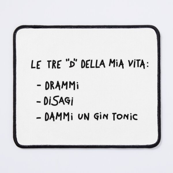 Item preview, Le tre D della mia vita – ironia e gin tonic designed and sold by IroniaeCo.