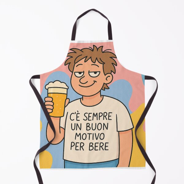 Item preview, C’è sempre un buon motivo per bere – ironia alcolica su t-shirt designed and sold by IroniaeCo.