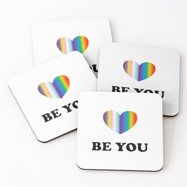 Item preview, Be You LGBTQ Inclusive Rainbow Heart Pride Month designed and sold by Inspirationmotivation.