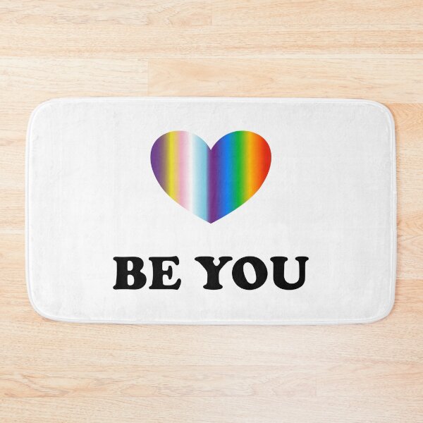 Item preview, Be You LGBTQ Inclusive Rainbow Heart Pride Month designed and sold by Inspirationmotivation.