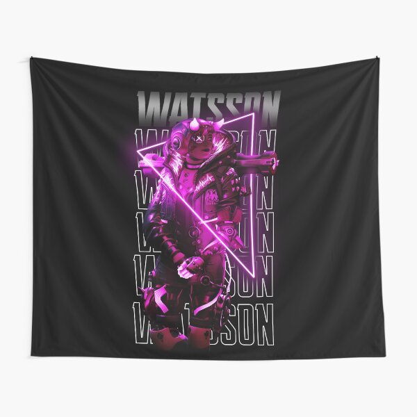 Item preview, Apex Legends Inspired Wattson Neon Fan Art Poster | Cyberpunk Gaming Print designed and sold by damnoklou.