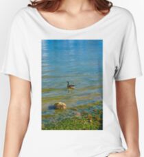 Goose on the Ripples Women's Relaxed Fit T-Shirt