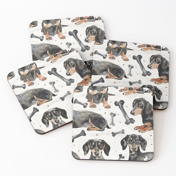 Item preview, Dachshunds - Black & Tan  designed and sold by Bichon Boutique.