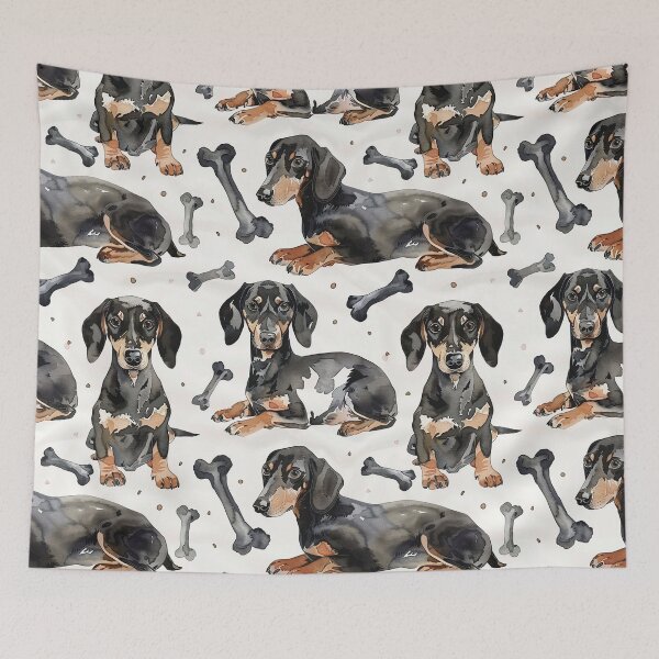 Item preview, Dachshunds - Black & Tan  designed and sold by Bichon Boutique.