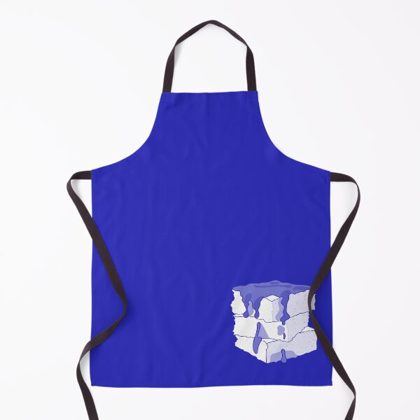 Item preview, Brownie, Blue Wireframe Illustration, Minimalist Dessert designed and sold by Mouyouu.