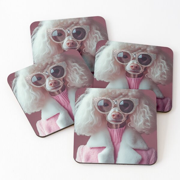 Item preview, Fashionable Poodle in Oversized Sunglasses Glamour designed and sold by Artessie.