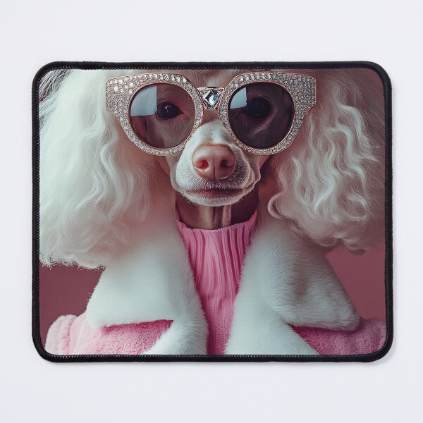 Item preview, Fashionable Poodle in Oversized Sunglasses Glamour designed and sold by Artessie.