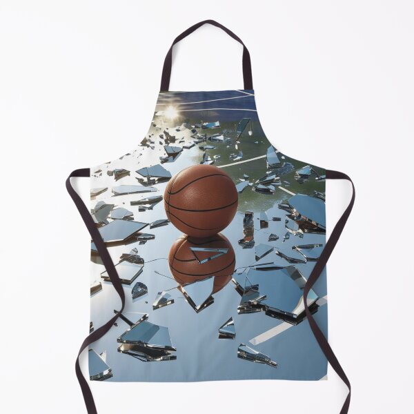 Item preview, A basketball sits amidst a large scattering of shards of broken, reflective glass.  designed and sold by Spectime.