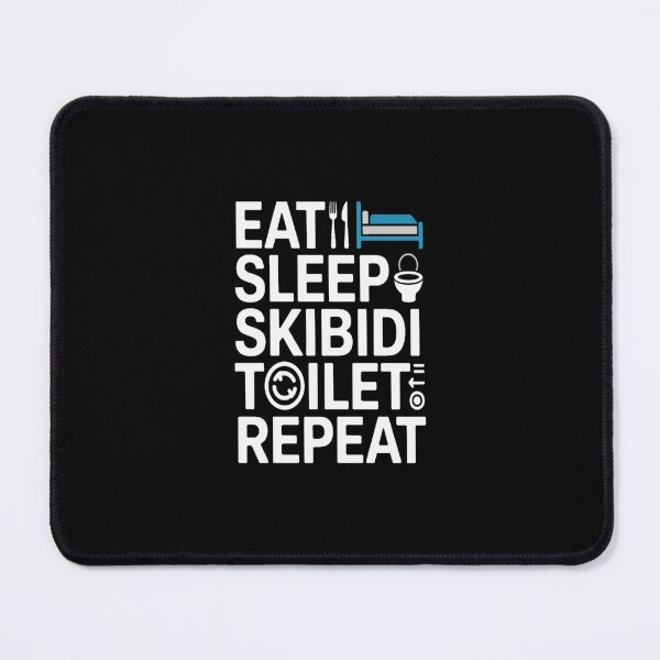 Item preview, Eat Sleep Skibidi Toilet Repeat Funny Meme Tee designed and sold by stickercuffs.