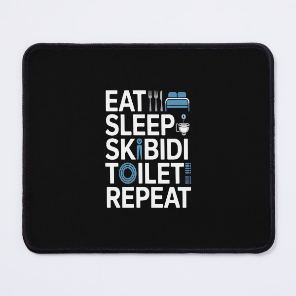 Item preview, Eat Sleep Skibidi Toilet Repeat Funny Meme Tee designed and sold by stickercuffs.