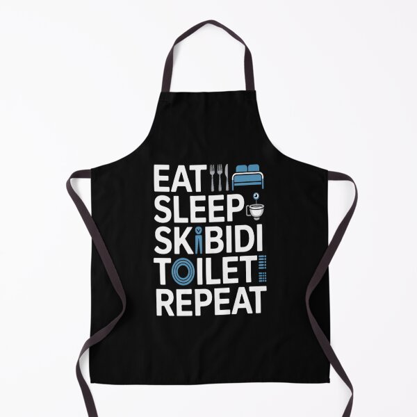 Item preview, Eat Sleep Skibidi Toilet Repeat Funny Meme Tee designed and sold by stickercuffs.
