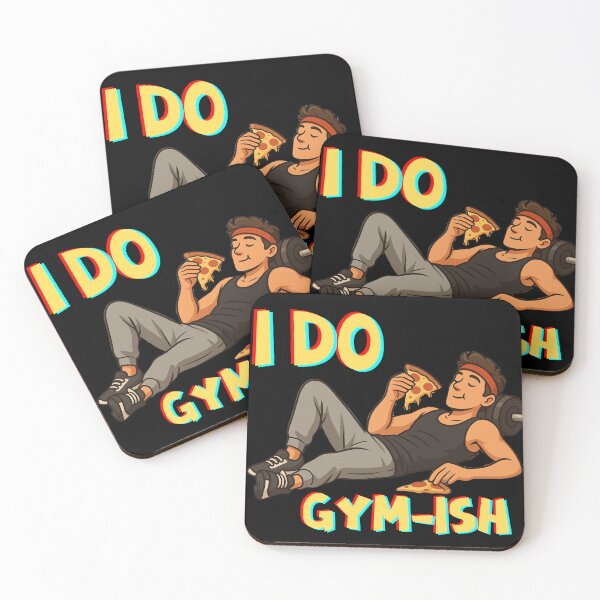 Item preview, I Do Gym-ish – Funny Workout Design designed and sold by KnockoutCustomPrint.