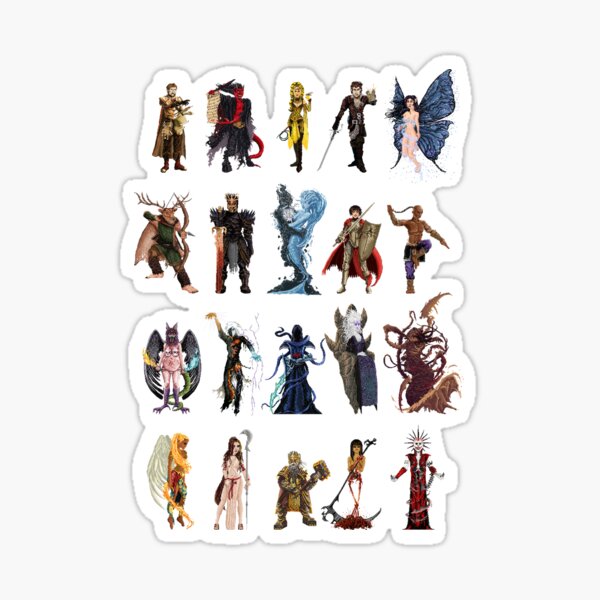 Golarion Gods Sticker