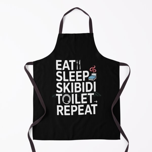 Item preview, Eat Sleep Skibidi Toilet Repeat Funny Meme Tee designed and sold by stickercuffs.