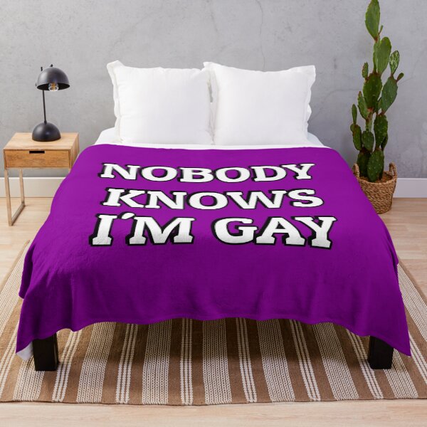 Item preview, Funny Gay Phrases - Nobody knows I am gay - lesbian joke designed and sold by Inspirationmotivation.