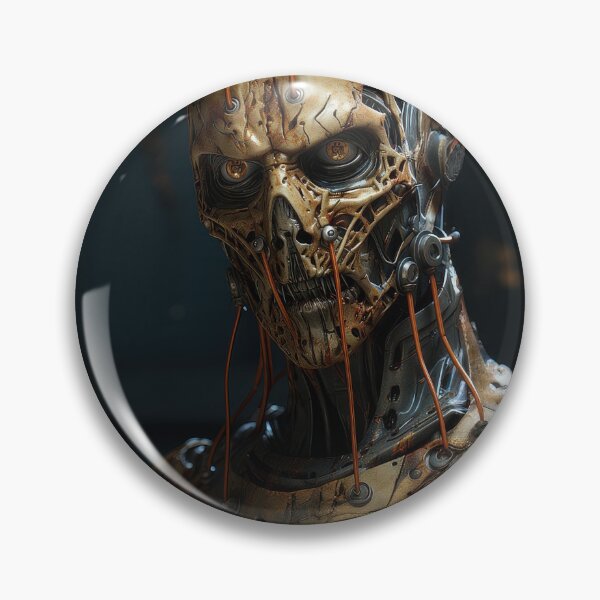 Item preview, A damaged and creepy hockey halloween mask grill designed and sold by DSAHART.