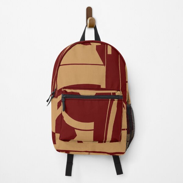 Item preview, Tan on Burgundy Classical Mosaic-like Design designed and sold by ElasticPixels.