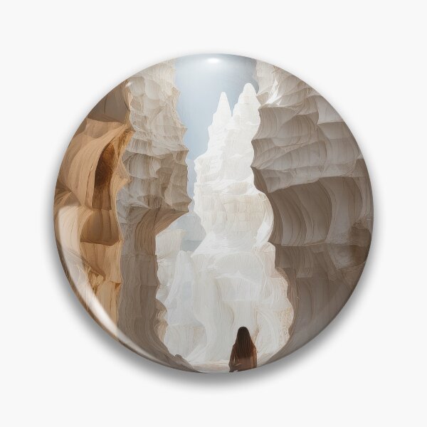 Item preview, A carved white rock cathedral interior inside a cave designed and sold by DSAHART.