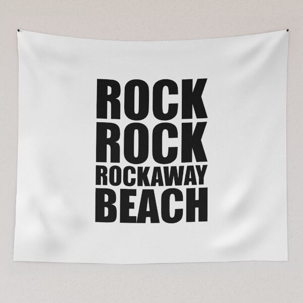 Item preview, Rockaway Beach – bold punk summer print (black) designed and sold by didijuca.
